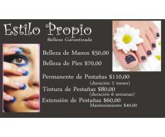 Servicios y Talleres de Belleza (uñas acrilicas, gelificadas, pestañas)