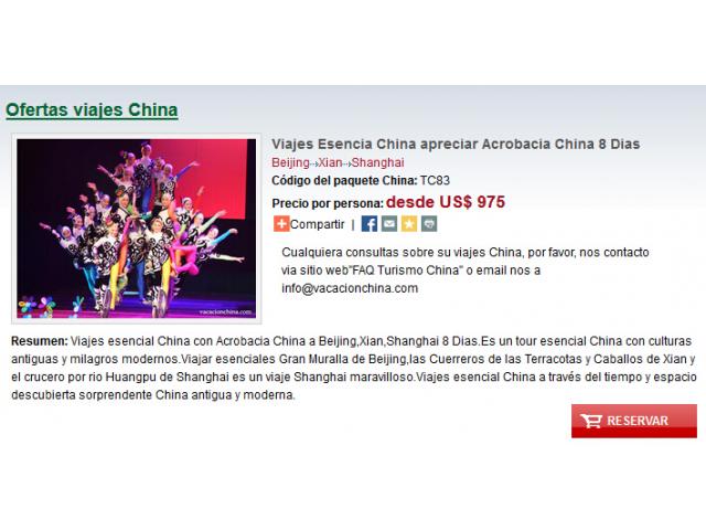 Viajes Esencia China apreciar Acrobacia China 8 Dias Viajes Esencia China apreciar Acrobacia China 8 Dias